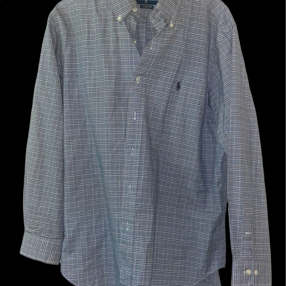 Grey polo long sleeve